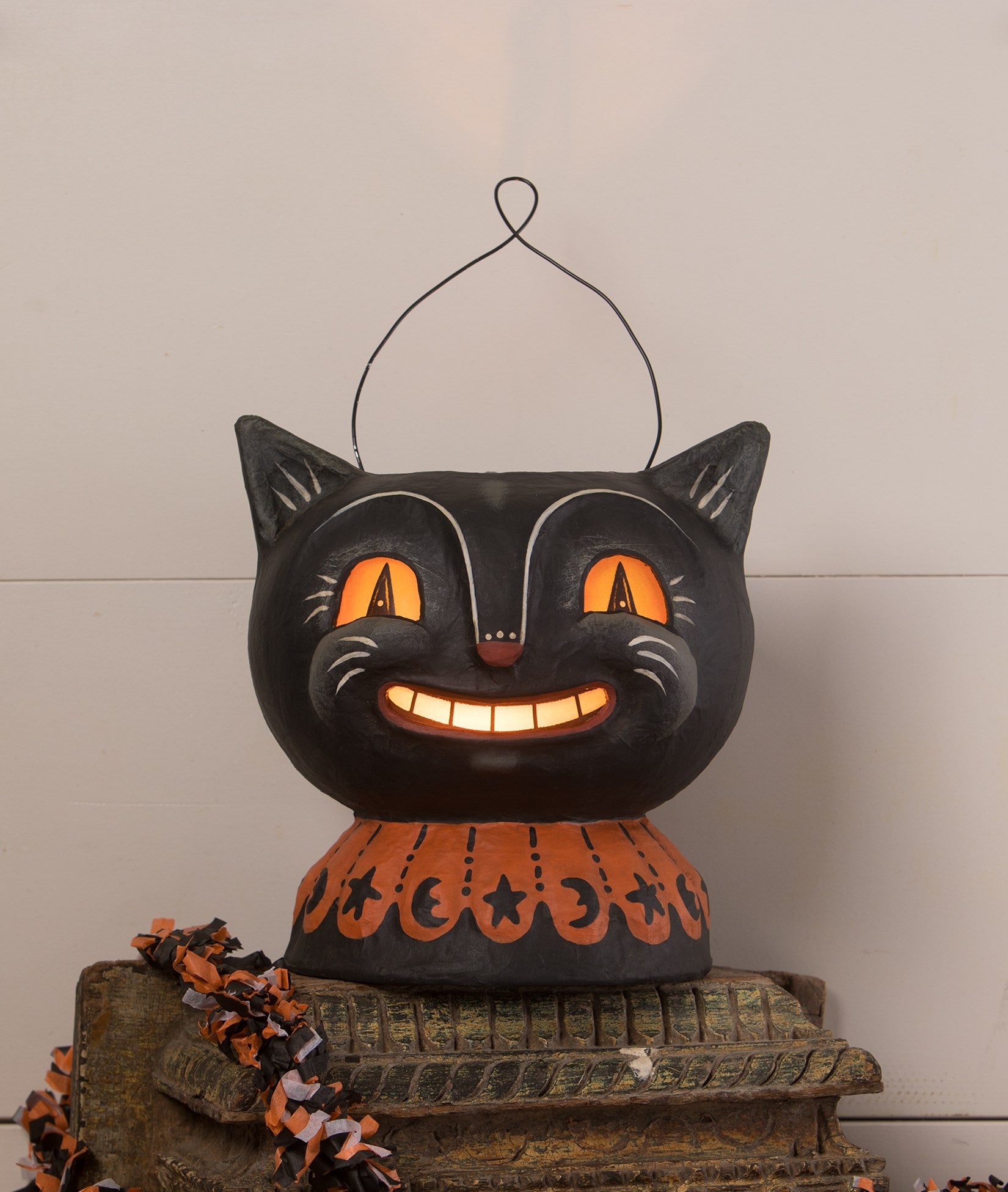 Black Magic Cat Jack Pulp Lantern - Thumbnail 4